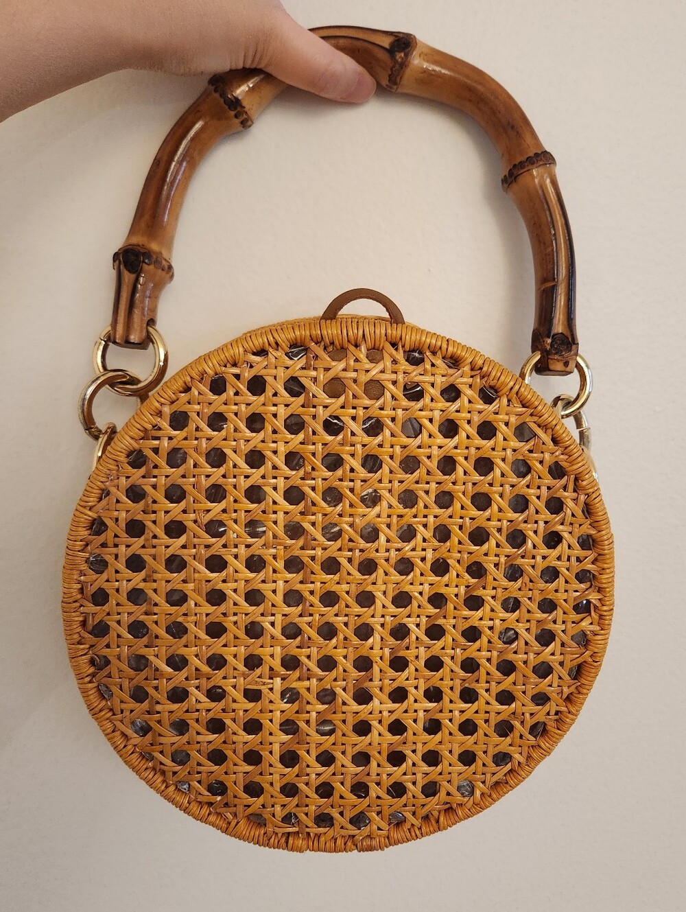 Dalila Wicker Crossbody Bag